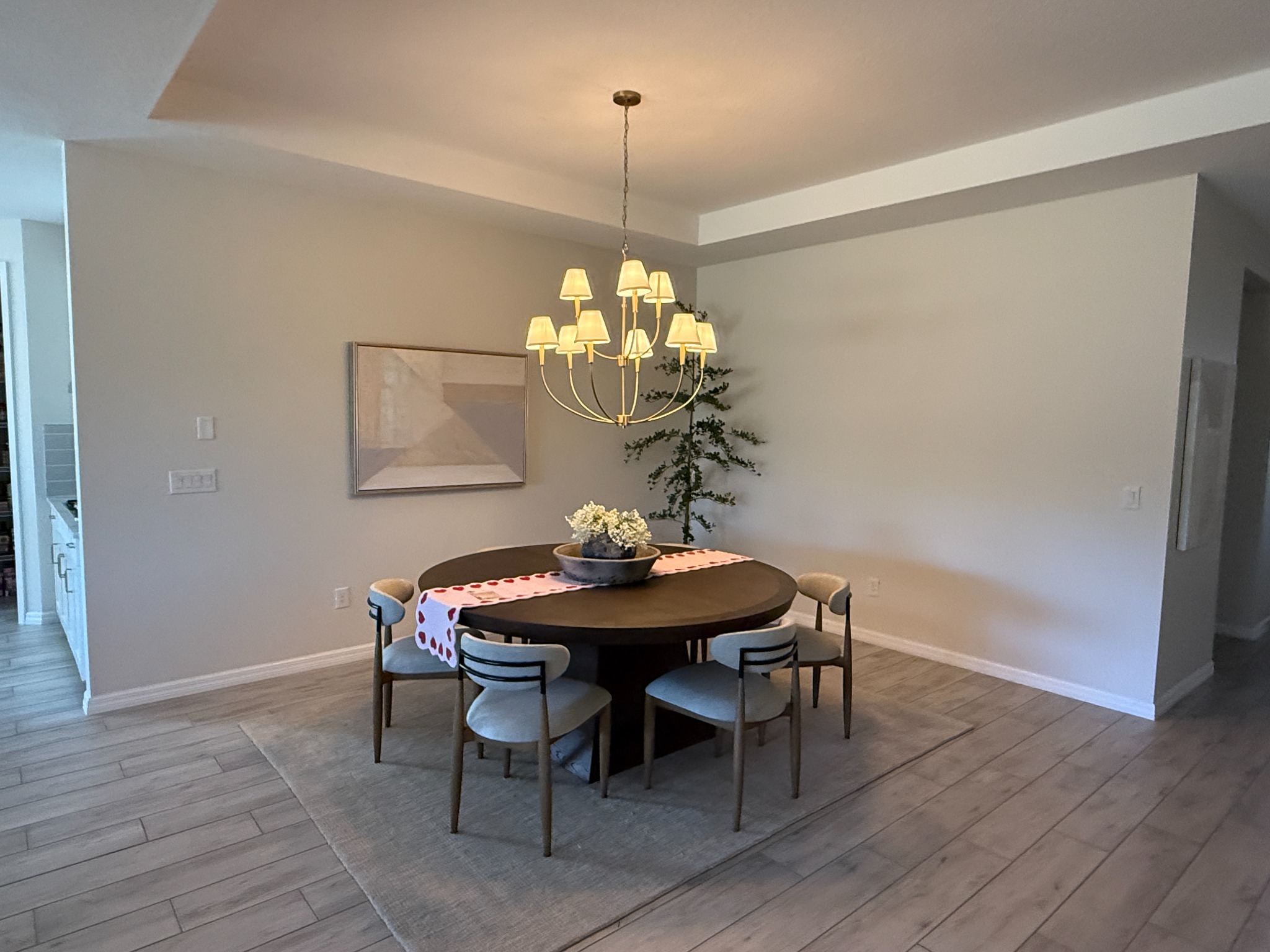 Dining room before trim installation
