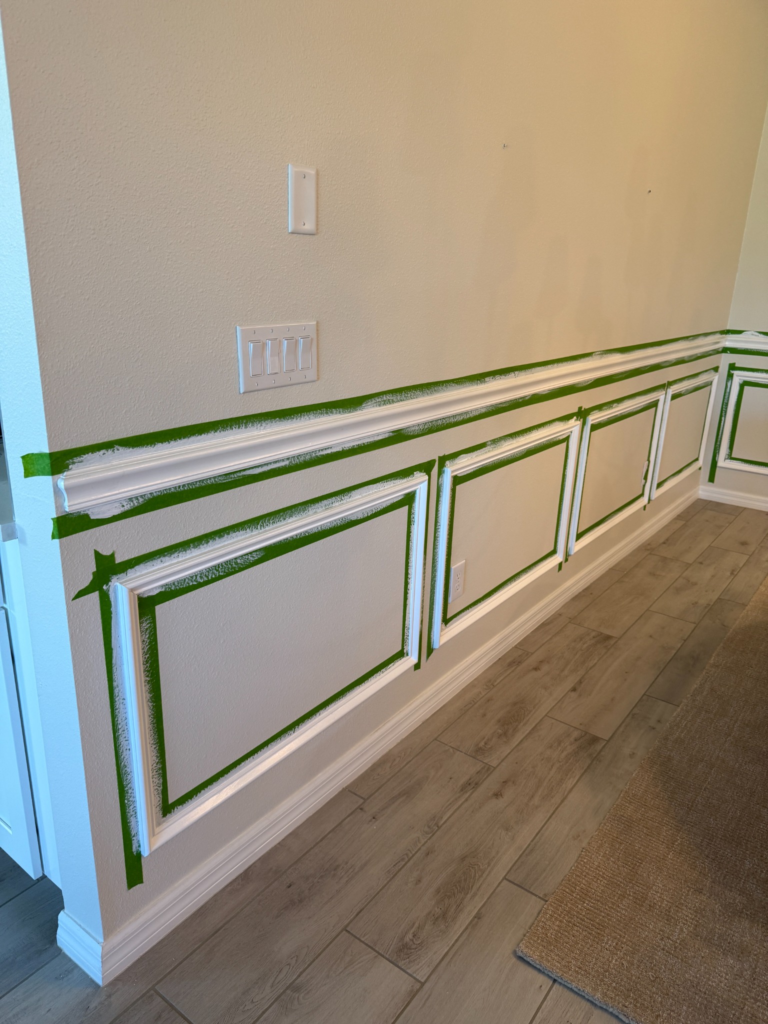 Dining room trim process