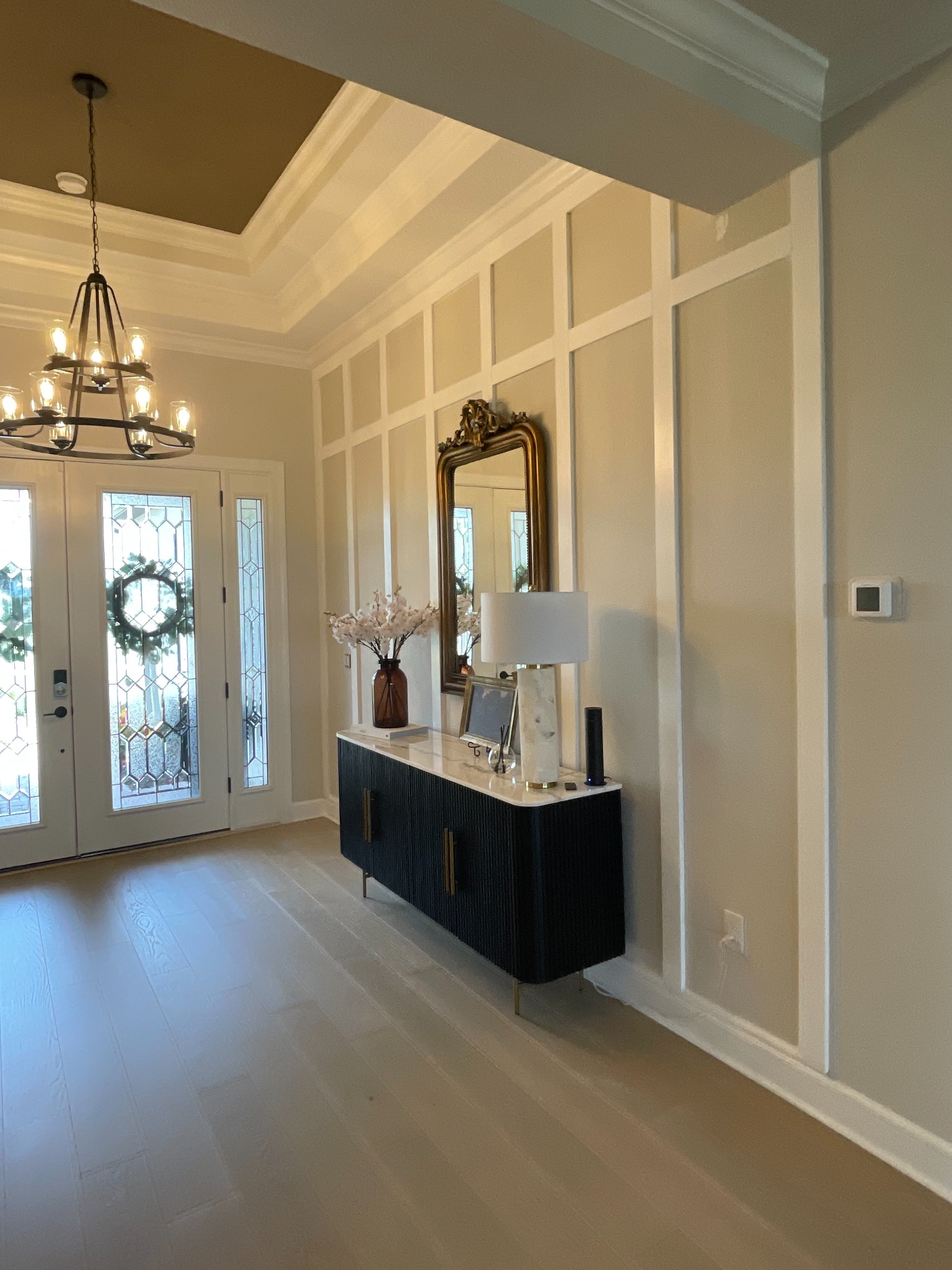 Entry paneling layout tape